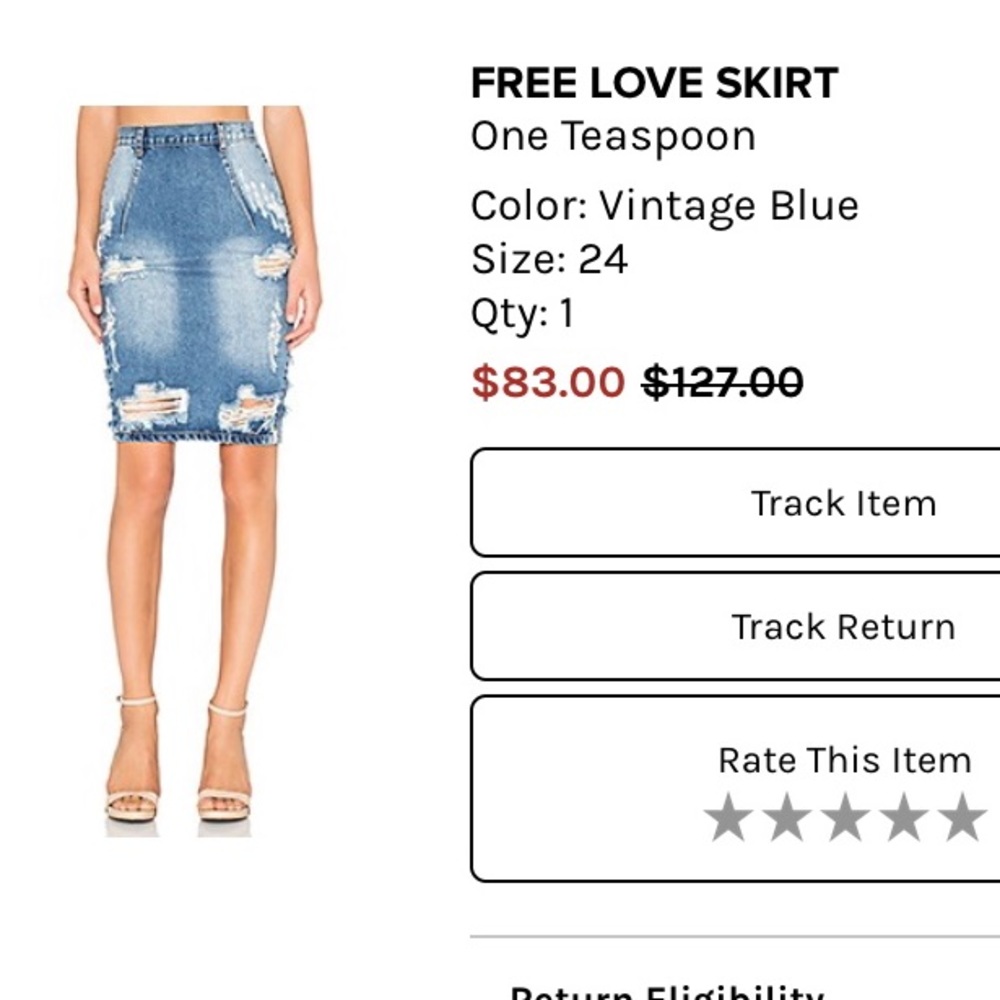 Denim skirt